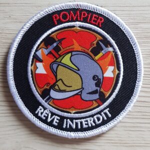 Ecusson "POMPIER, rêve interdit"